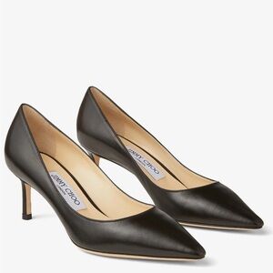 Jimmy Choo Romy Black Leather Pumps